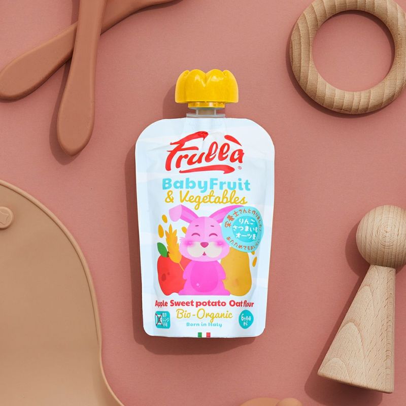 Baby Fruit & Vegetable100% 有機野菜スムージー りんご・さつまいも・オーツ麦