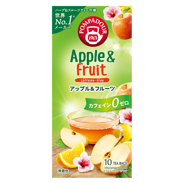 Pompadour Apple & Fruit 30g (3g x 10 sachês)