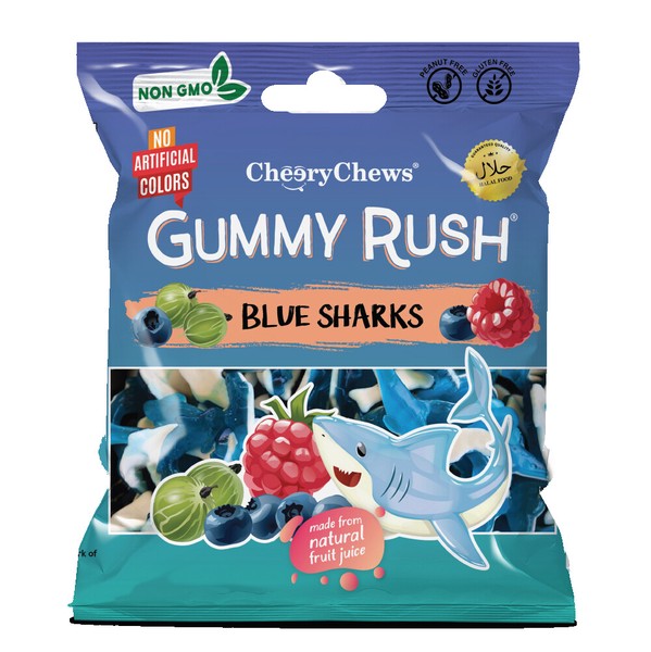 Gummy Rush Blue Sharks ブルーシャーク70g【かわいい　グミ　キャンディ】
