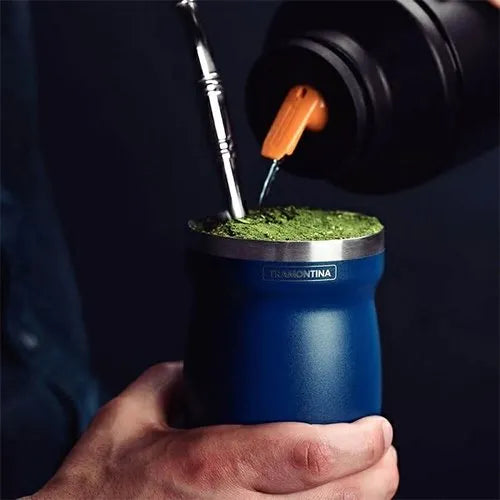 Tramontinaマテ茶器 (マテカップ) イレックス ステンレス製 マテ茶 専用カップ