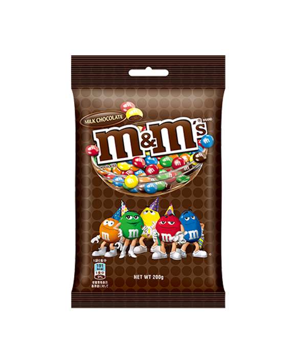 Pacote de chocolate ao leite M&amp;Ms 200g
