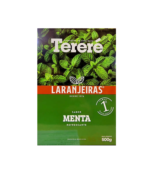 ERVA-MATE TERERÉ MENTA - LARANJEIRAS Chá de Erva Mate Hortelã-Pimenta Tereré 500G 