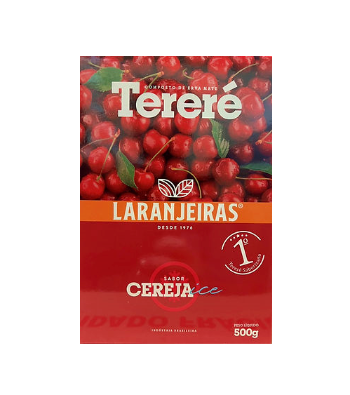 ERVA MATE TERERÉ CEREJA - LARANJEIRAS Erva Mate Americana Cereja Hortelã Tereré 500G