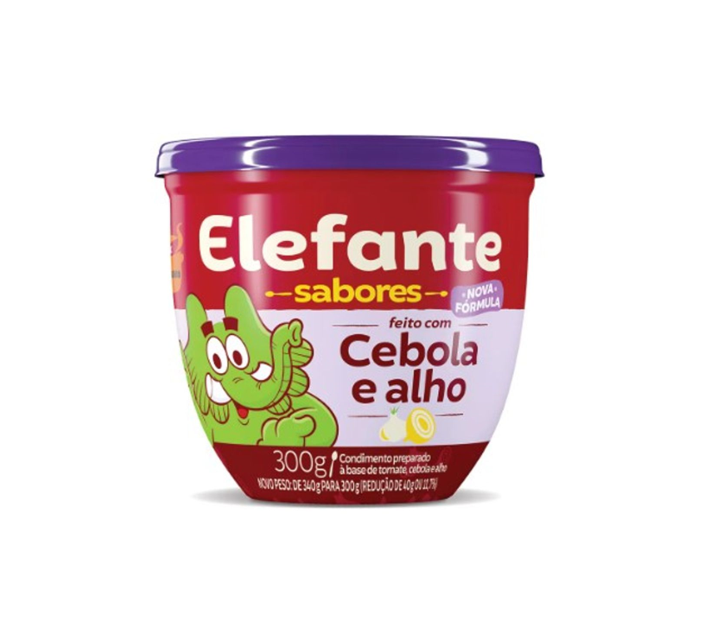 Elefante  にんにく入りトマトペースト Cebola e Alho 300g