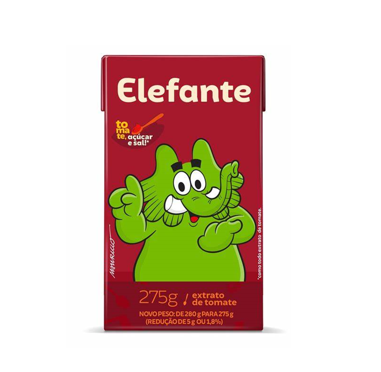 Pasta de tomate Elefante Extrato de Tomate 280g