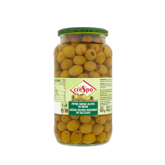 CRESPO Azeitona verde sem caroço 440g
