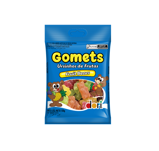 Gomets Dori Ursinhos Frutas 100g