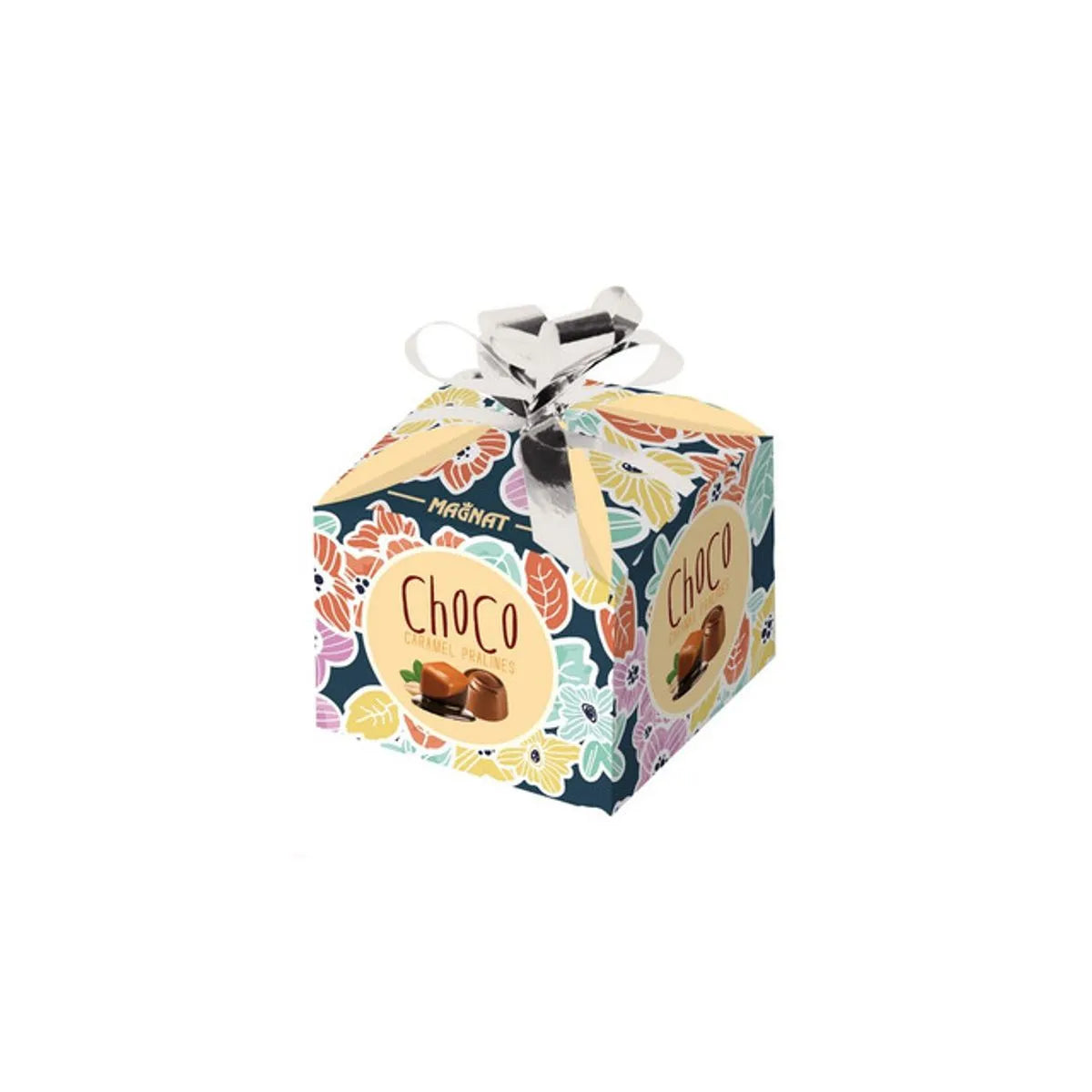 プラリネミルクチョコ　ヘーゼルナッツチョコ　フラワーボックス　3個入り