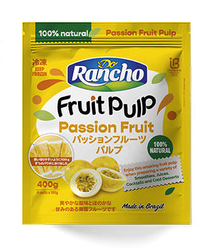 Do Rancho Polpa de Maracujá 400g (1 pacte 100g x 4) Congelado