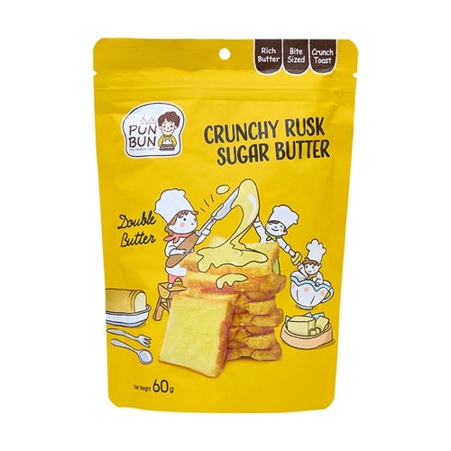 PUN BUN CRUNCY クランチーラスク シュガーバター味 60g