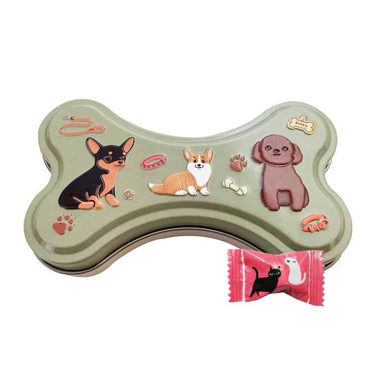 ミニ缶　ドッグ　ストロベリーキャンディ　9g