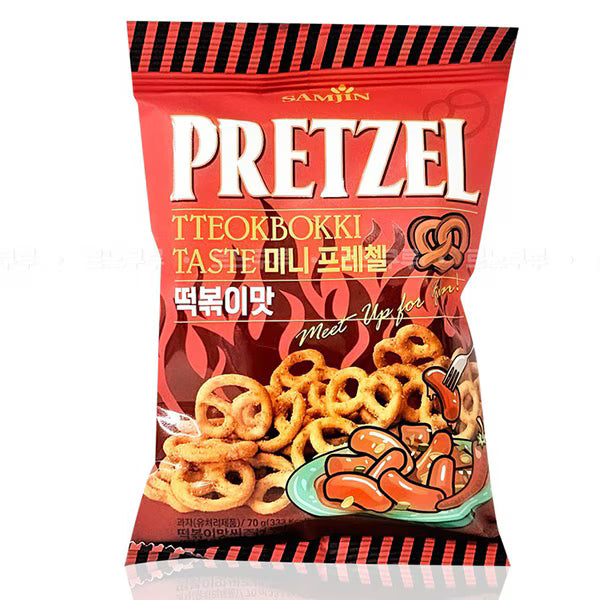 Samjin プレッツェル (Pretzel)トッポギ味 70g