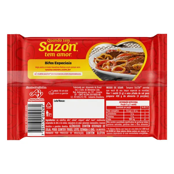 Sazon Ajinomoto Comprehensive Seasoning for Beef, 60g