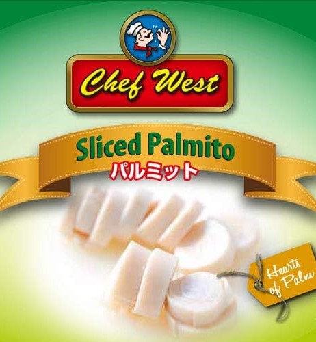 Fatia de Palmito CHEF WEST 800g