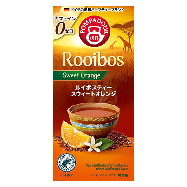 Pompadour Rooibos Sweet Orange ポンパドール ルイボスティー スウィートオレンジ17.5ｇ（1.75g×10袋）