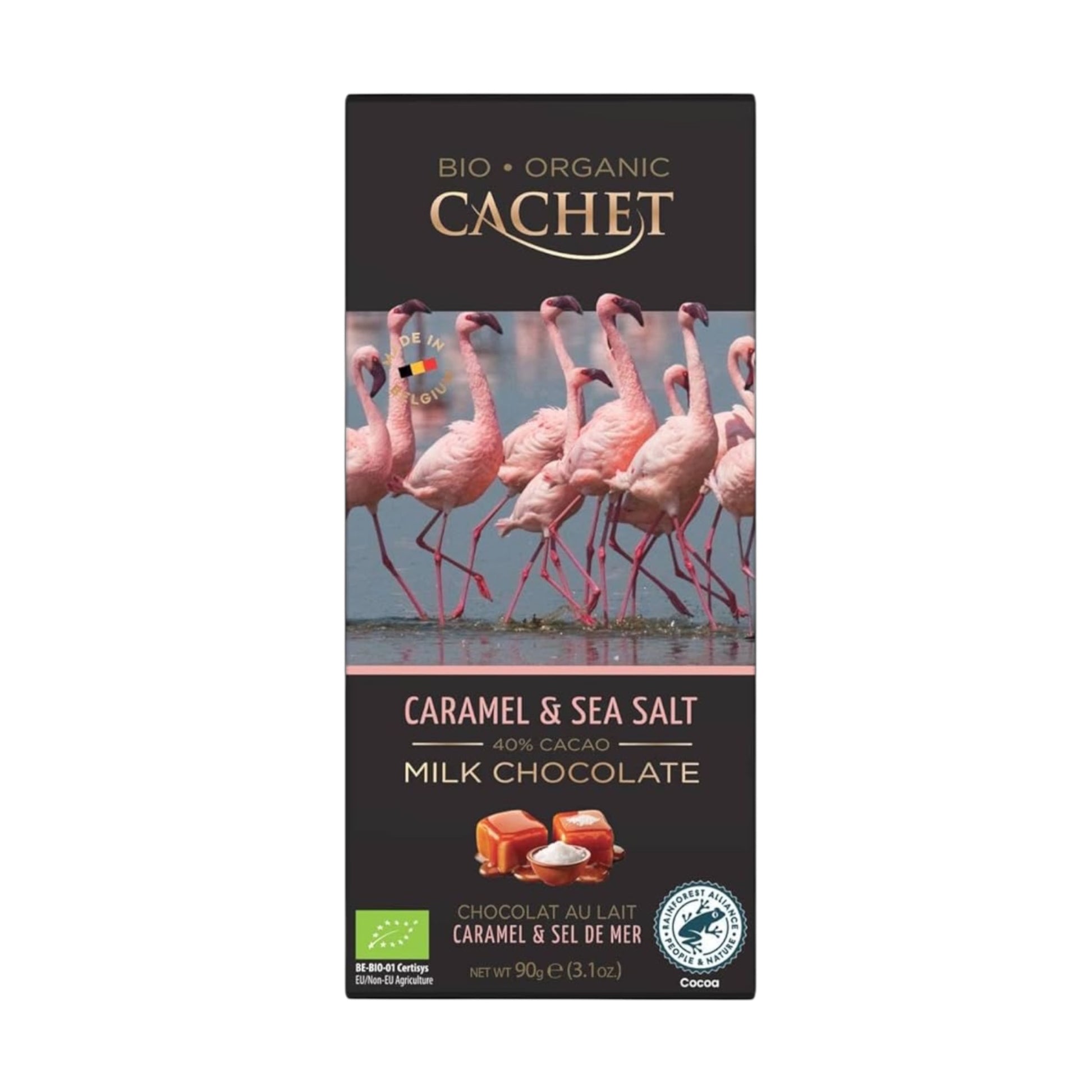 Cachet キャラメル＆シーソルトミルクチョコレート40% 90g