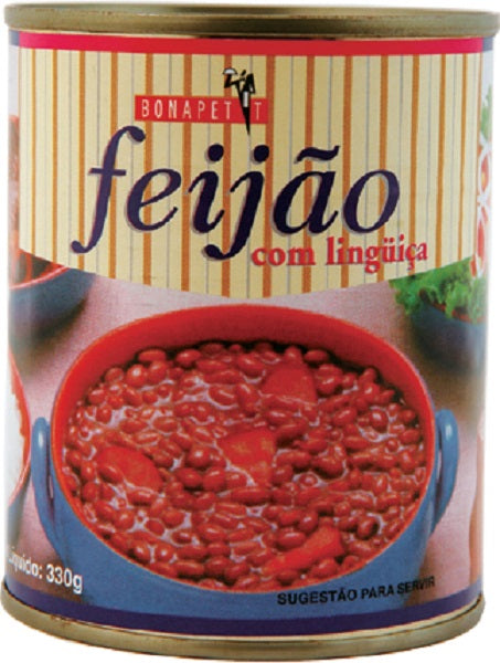 FEIJÃO COM LINGUICA EM LATA BONAPETIT Linguiça Irifeijoada 330g