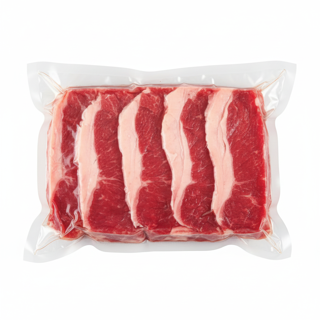 真空パック入りスライス牛肉