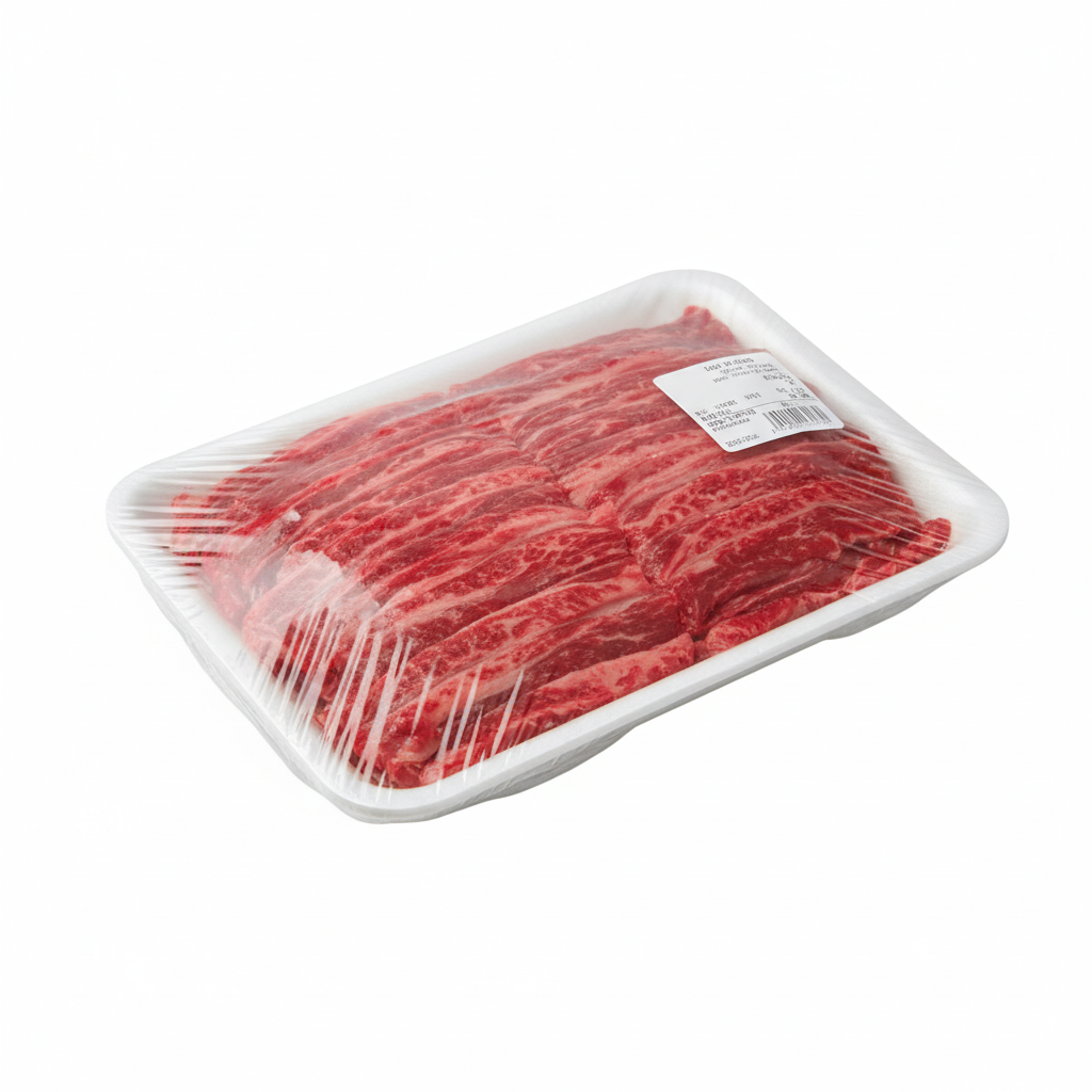 スライス牛肉トレイ包み