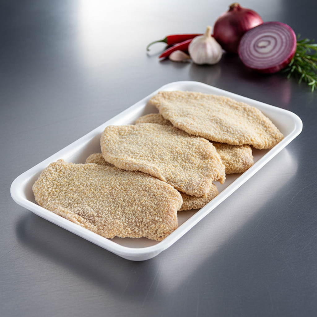 正方形サイズのチキンカツトレイ