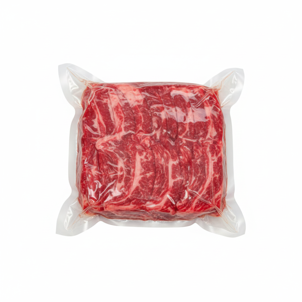 真空パック入り牛カルビスライス