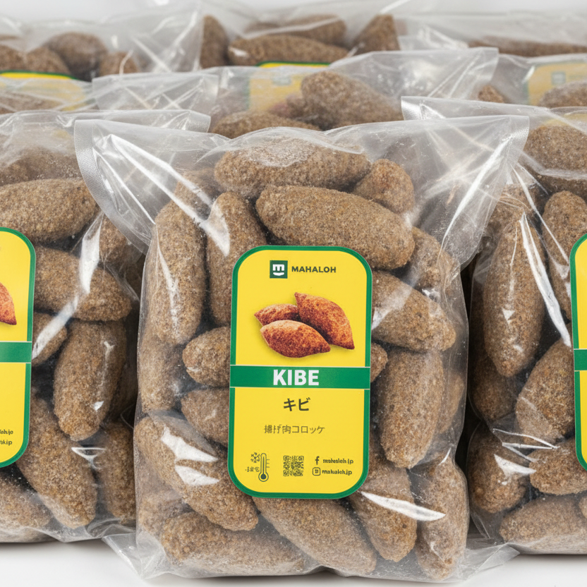 Mahalohオリジナル ブラジル風 麦牛肉 キビ コロッケ 25個入り(冷凍）