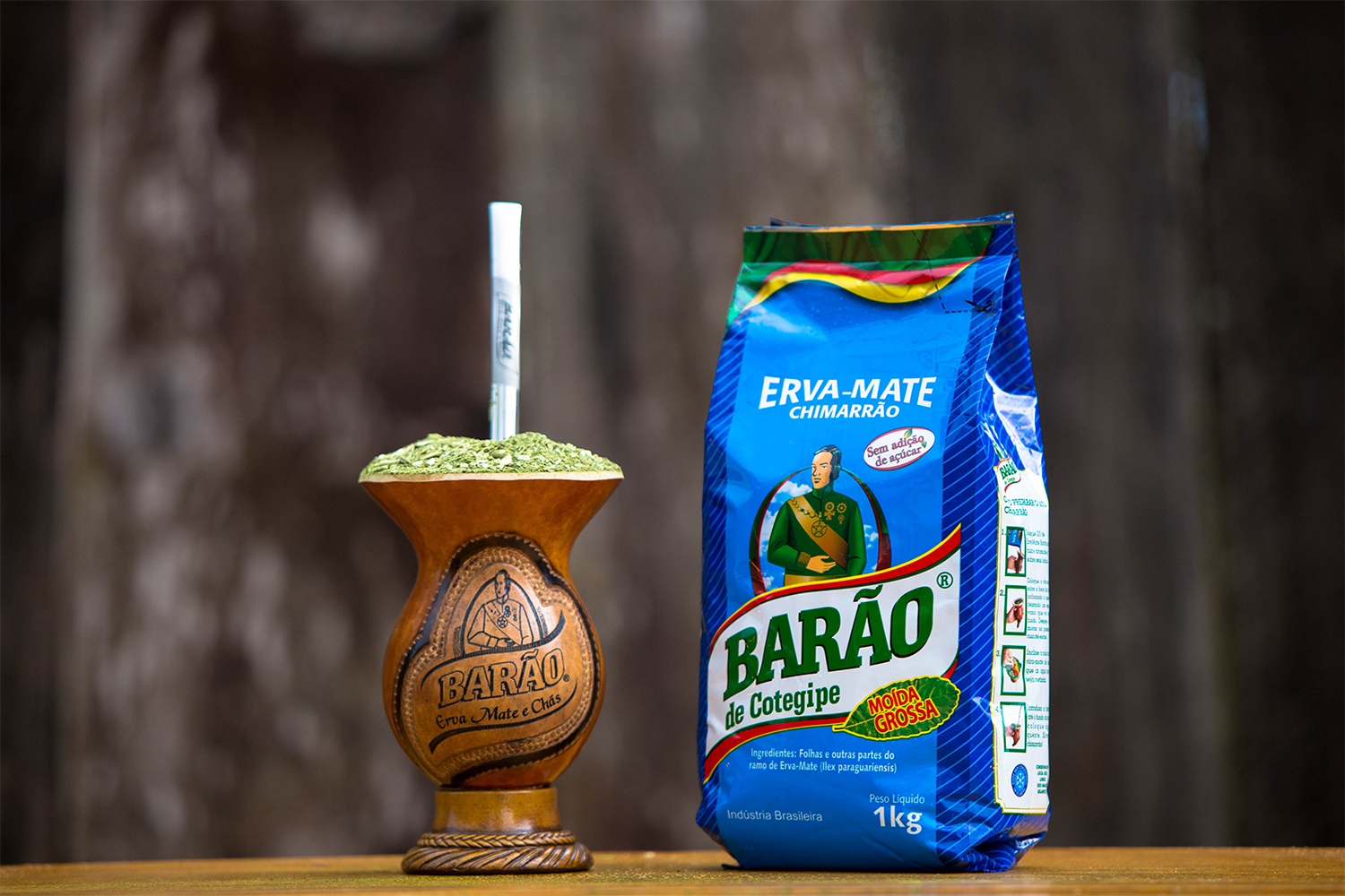 Barao オーガニック バロン・グリーンマテ茶ネイティバ  Erva-Mate Barão Moída Grossa a Vácuo 1kg