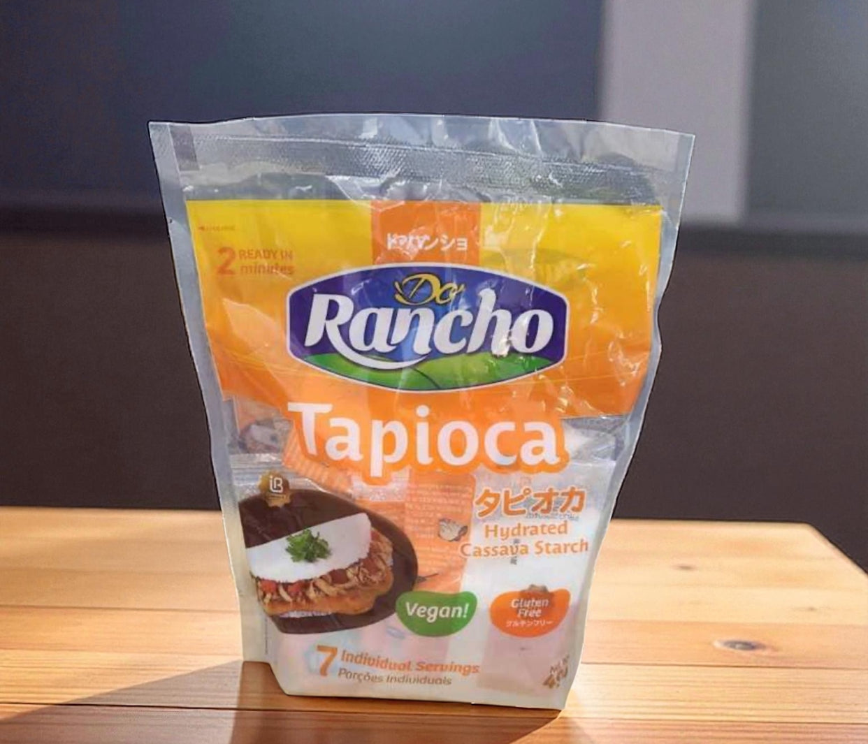 Tapioca 7 porções em sachês individuais 490g - Do Rancho