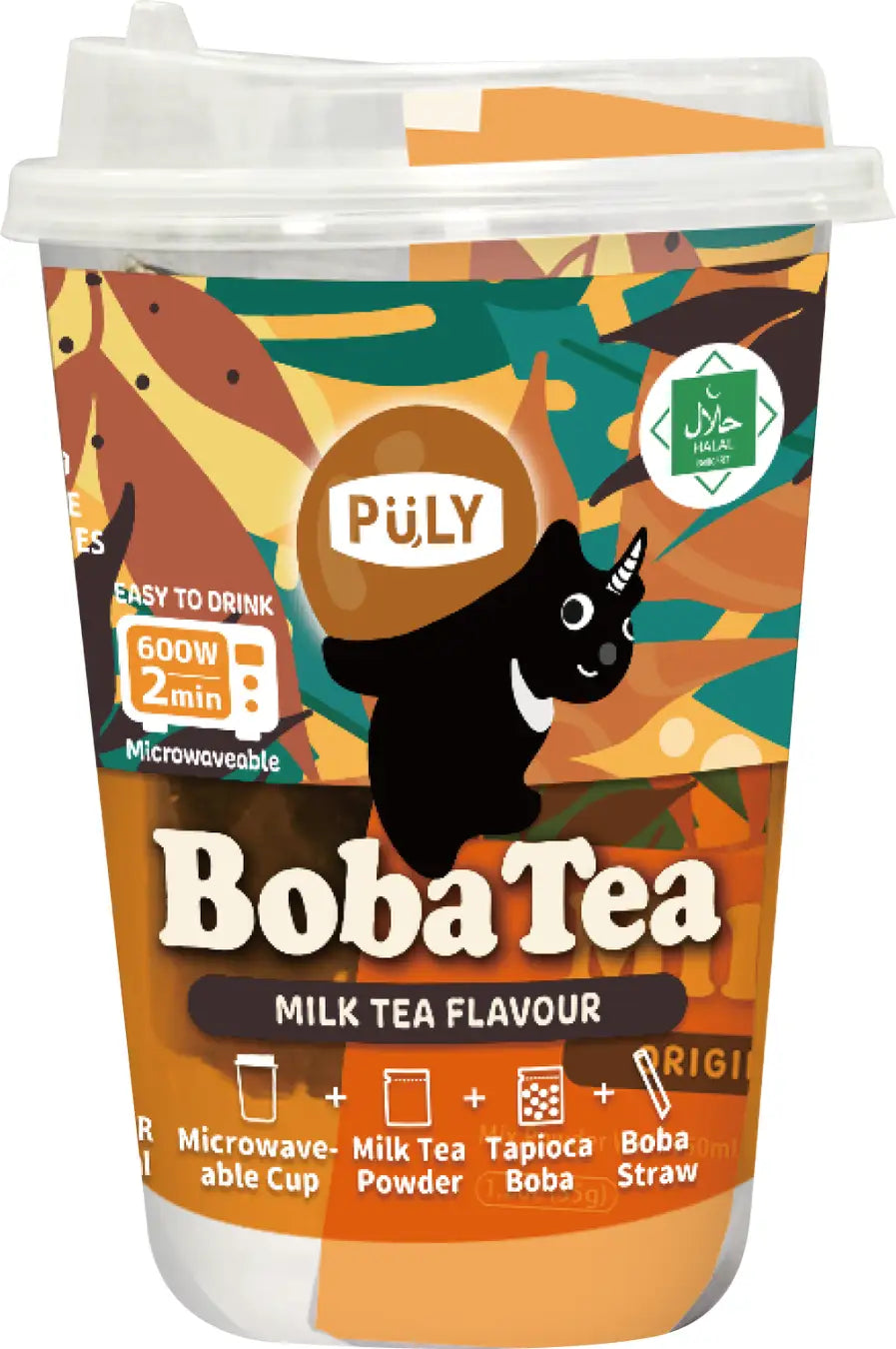 Bebida de tapioca Puly (BobaTea) sabor chá com leite 85g