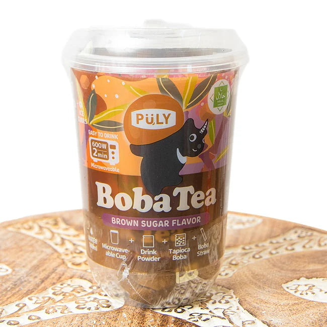 Bebida de Tapioca Puly (BobaTea) Sabor Açúcar Mascavo 85g