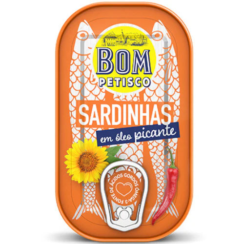 Sardinhas Bom Petisco em Óleo Apimentado 120g
