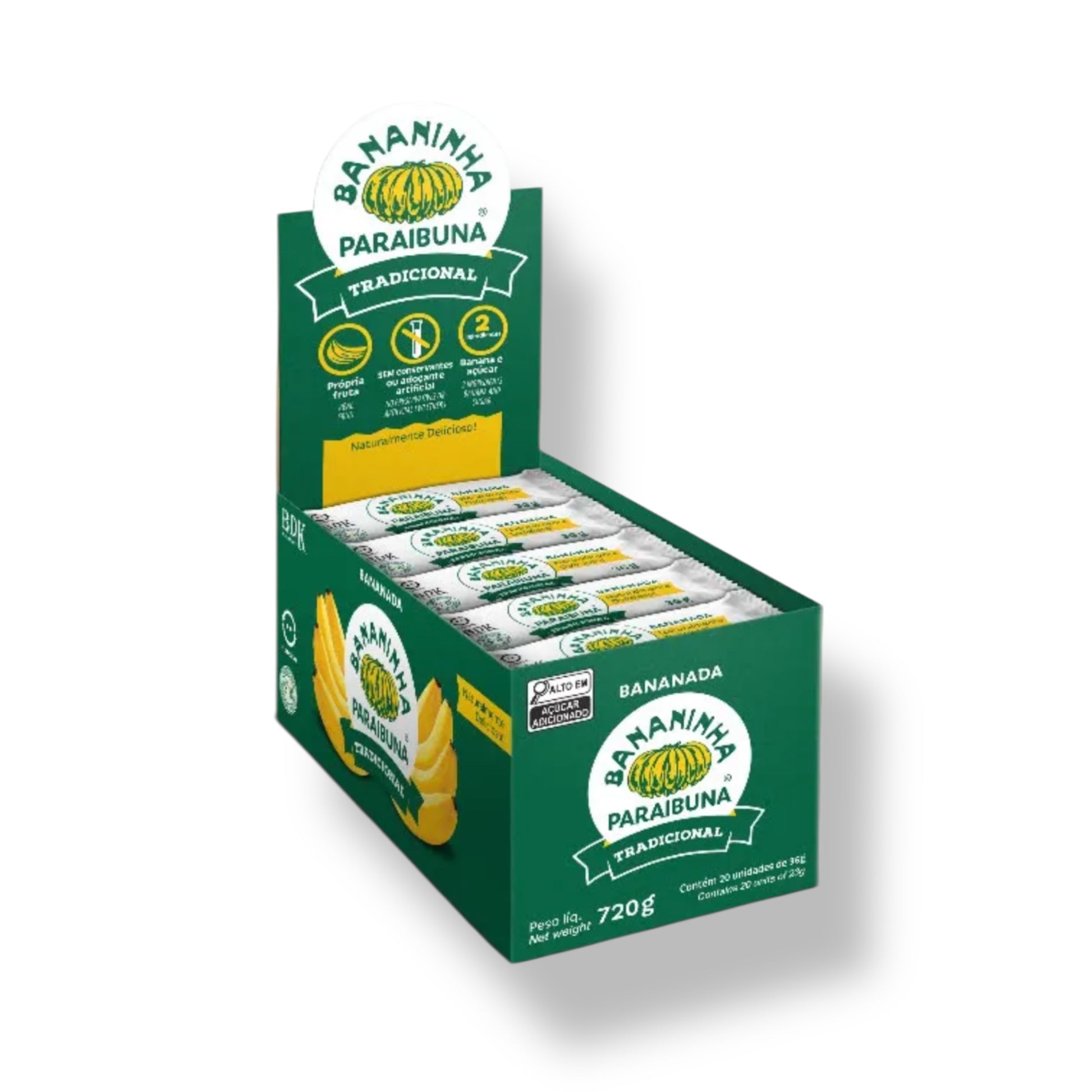 Bananinha Paraibuna Tradicional バナニーニャ パライブーナ トラディシオナル *バナナ菓子（36g ｘ20個）