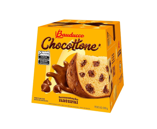 Panettone Chocottone Bauducco com Gotas de Chocolate 908g