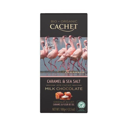 Cachet キャラメル＆シーソルトミルクチョコレート40% 100g