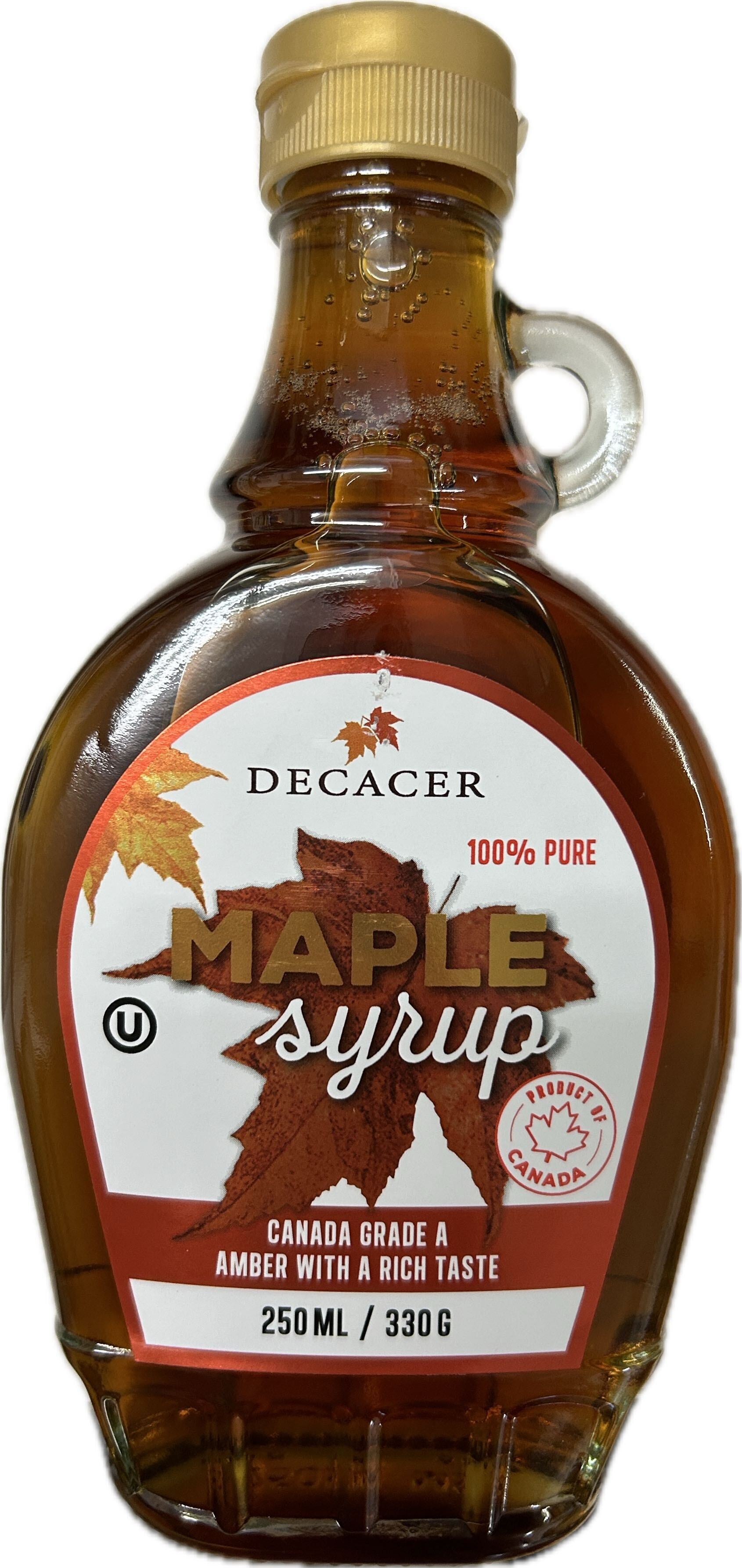 Decacer Maple Syrup Grade A - Âmbar 250ml