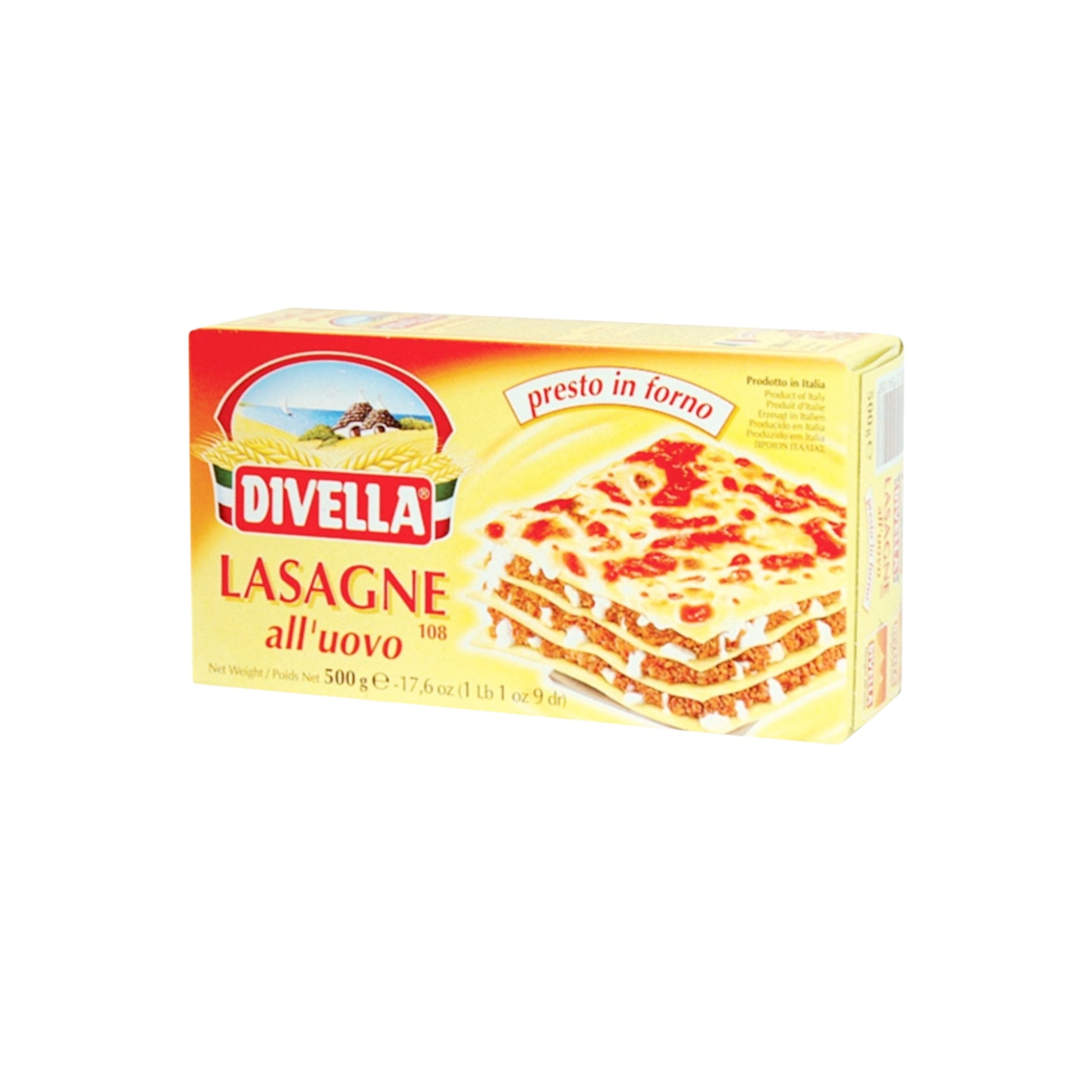 Divella massa para Lasanha 500g