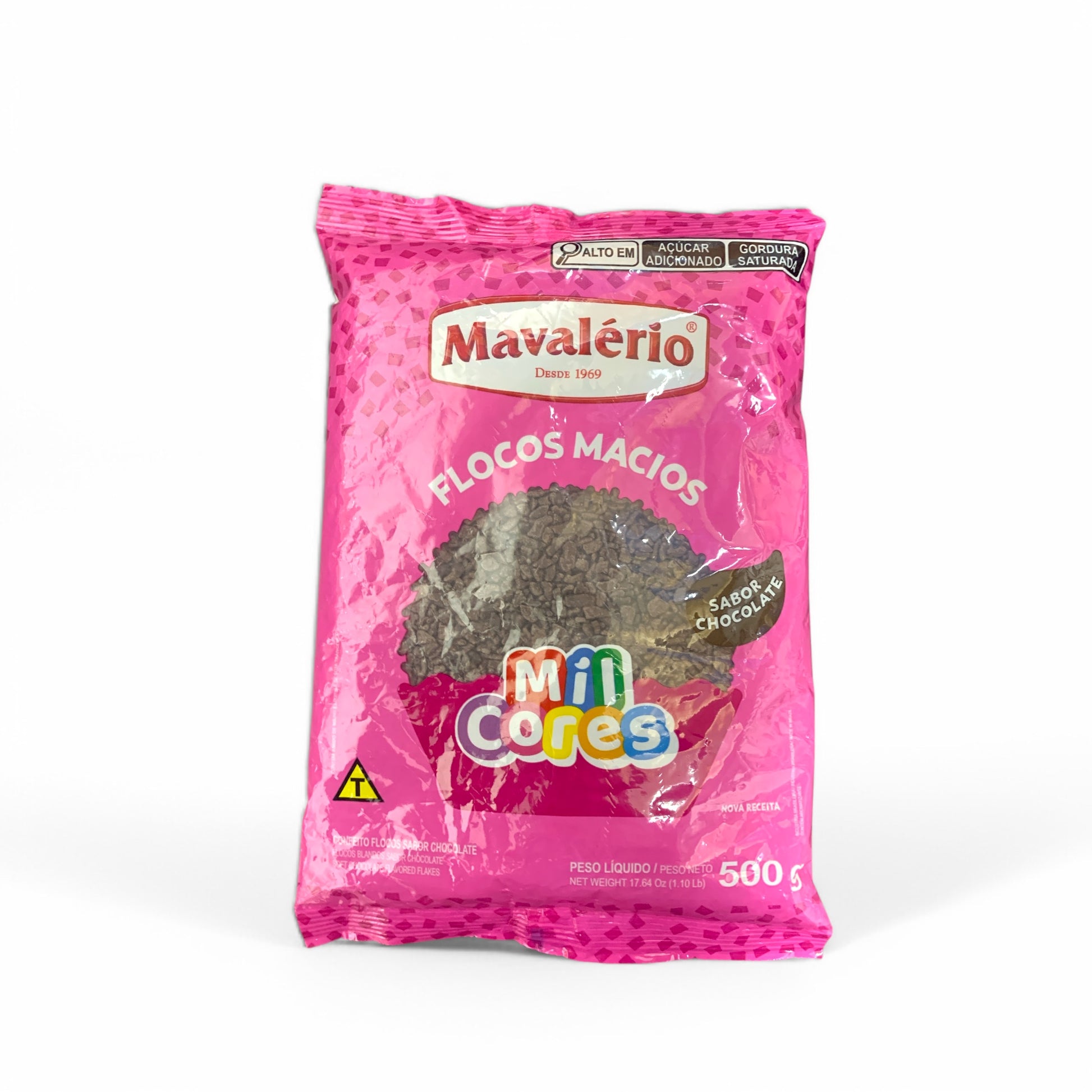 Flocos Macio Sabor Chocolate 500g - Mavalerio