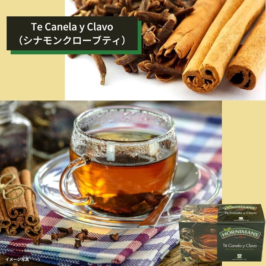 HORNIMANS CANELA Y CLAVO Chá Canela Cravo 25 saquetas