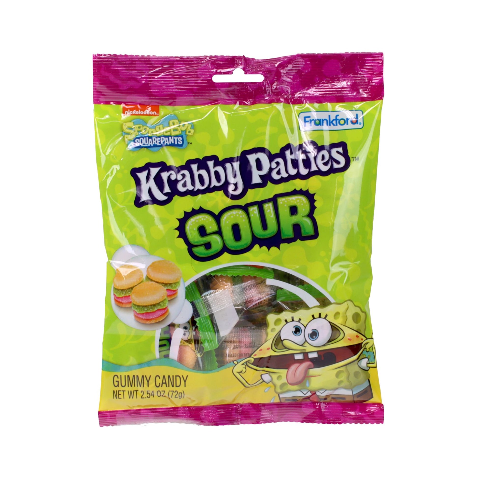 SPONGEBOB クラビーパティ サワー (グミキャンディ) 72g (8個入り)