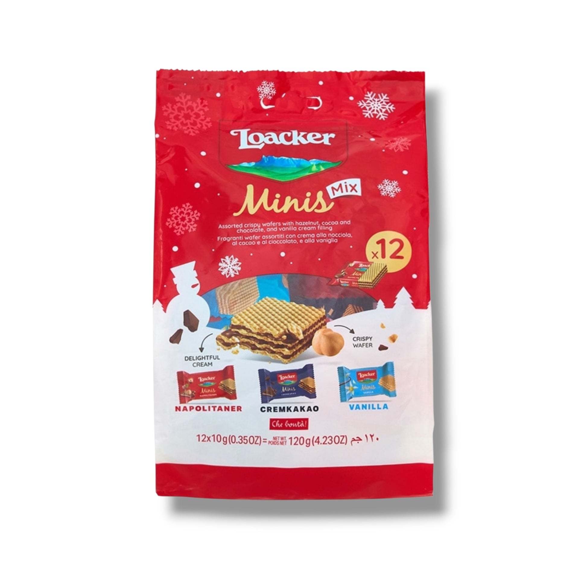 Mini chocolates sortidos Locker, 120g (12 unidades x 10f), edição de inverno.