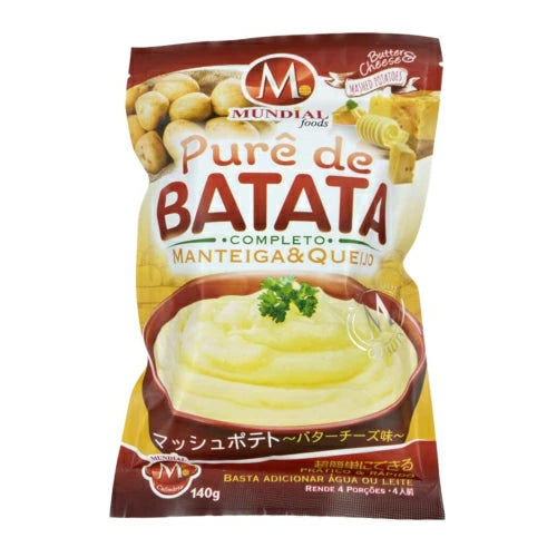Purê de Batata com manteiga e queijo - 140g - Mundial Foods