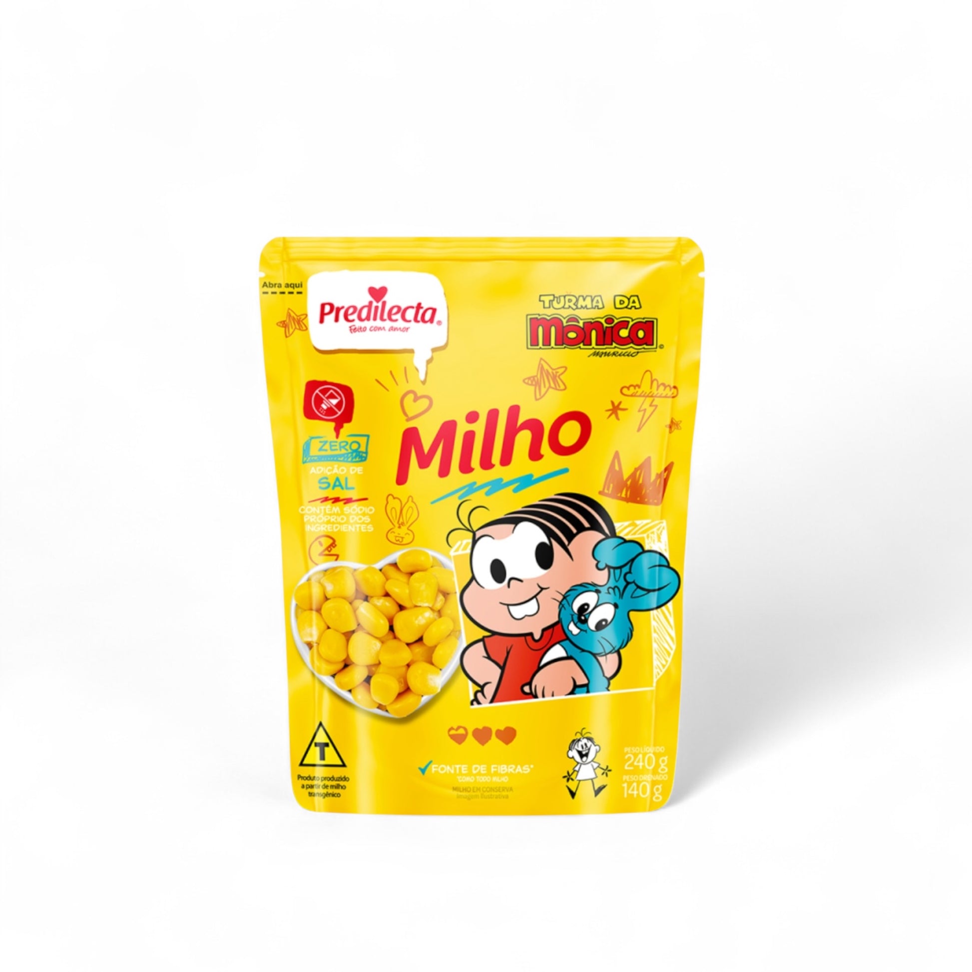 Predilecta Milho Verde Turma da Mônica Pacote 140g