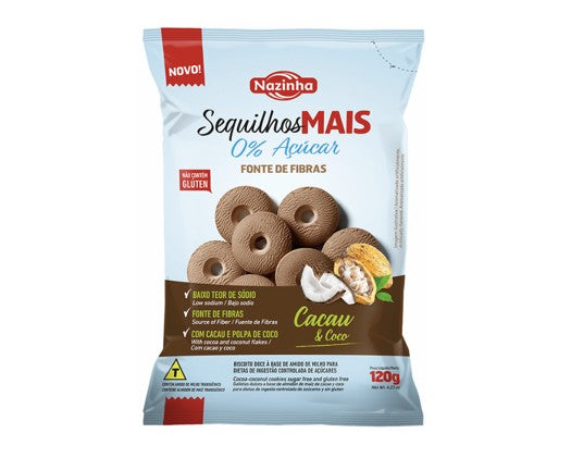 セキーリョス(Nazinha)カカオ＆ココナッツ　ビスケット（グルテンフリー）120g