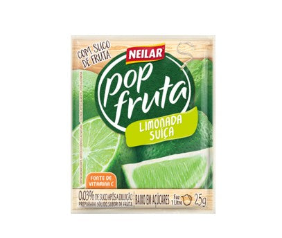 Suco em Po Sabor Limonada Suiça Neilar Pop Fruta 25g