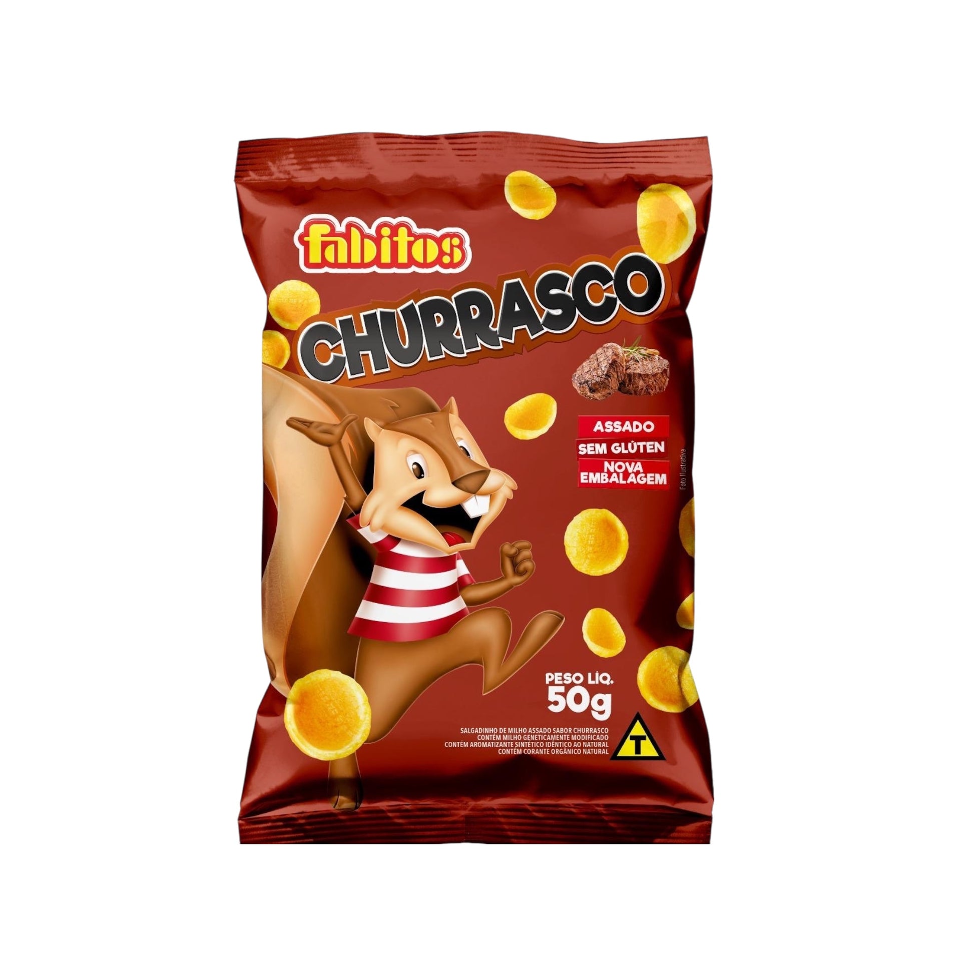 Salgadinho Fabitos Churrasco  ファビトス コーンスナック バーベキュー風味 50g