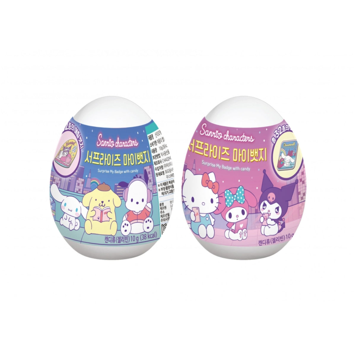 SANRIO カプセルサプライズ (缶バッジ＋キャンディ) 10g