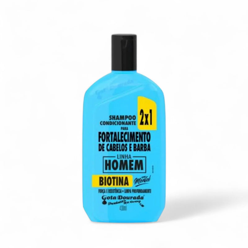 Shampoo Condicionante 2x1 Linha Homem Gota Dourada 430ml