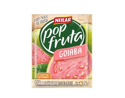 Suco em Po Sabor Goiaba Neilar Pop Fruta 25g