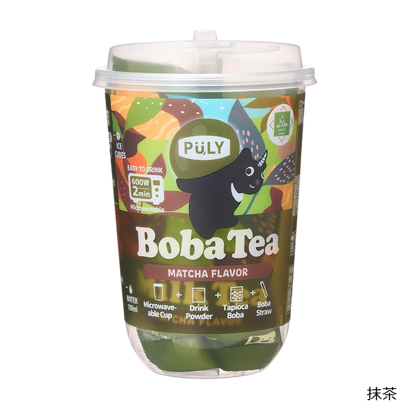 Puly タピオカドリンク(BobaTea) 抹茶味 85g