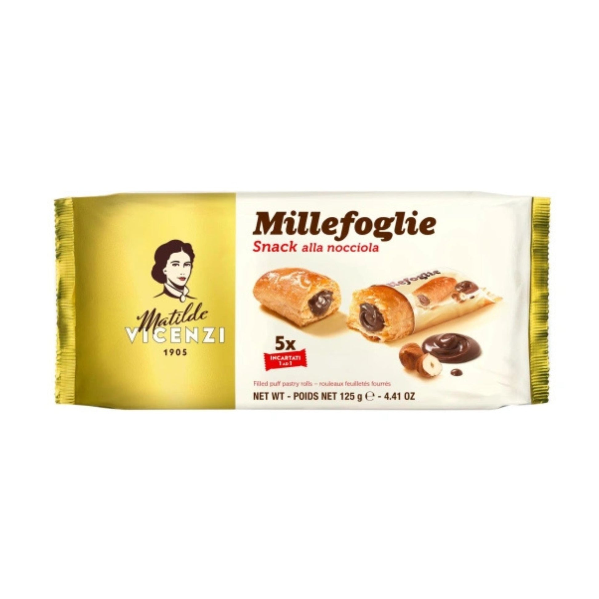 Vicenzi Hazelnut Pie 125g 5 Unidades